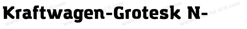 Kraftwagen-Grotesk N字体转换